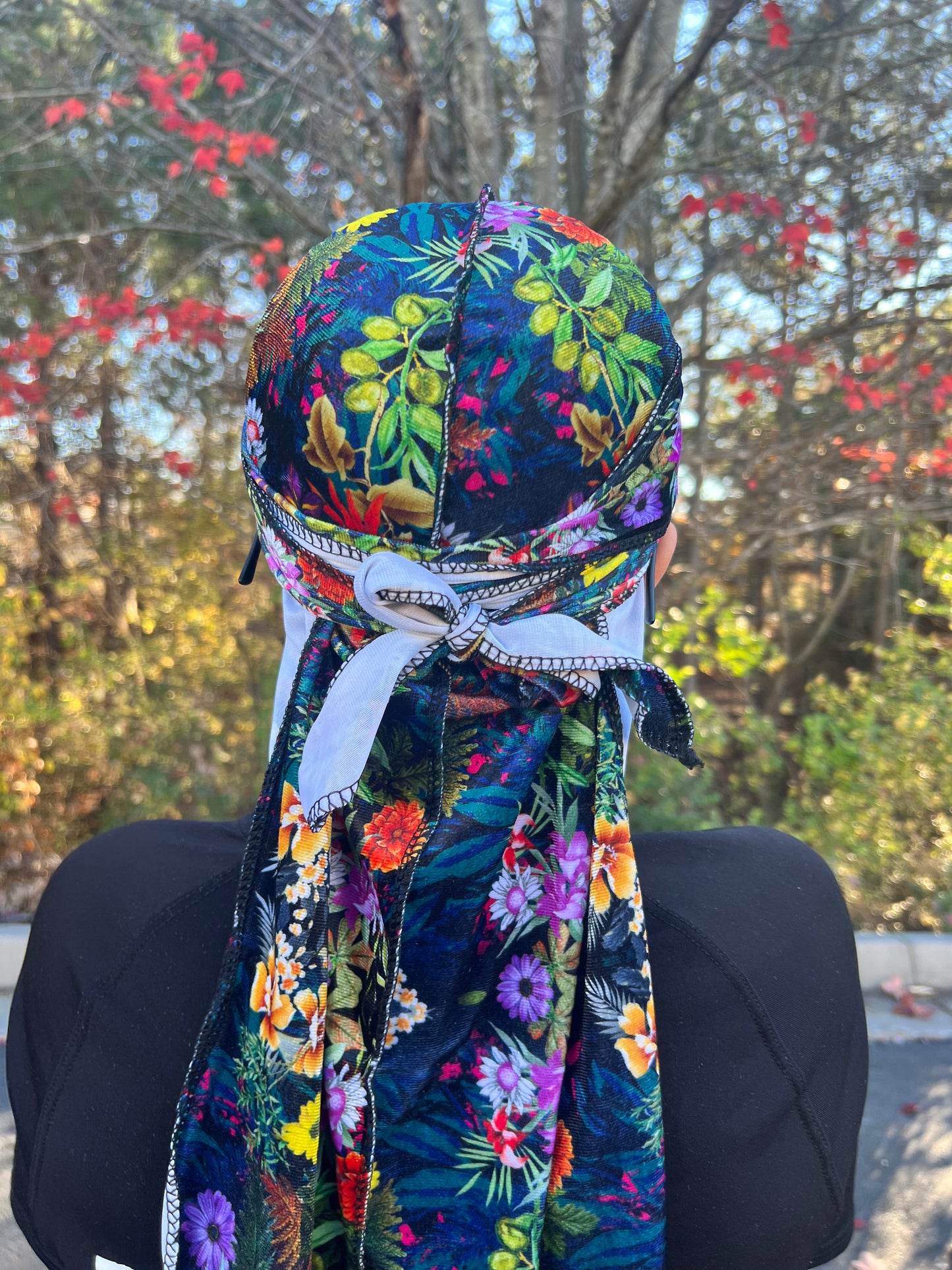 Legendary Floral Velvet Durag