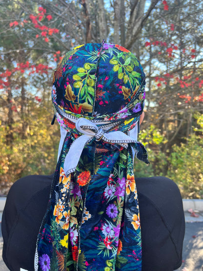 Legendary Floral Velvet Durag