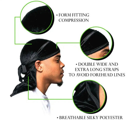 Legendary Velvet Black Durag